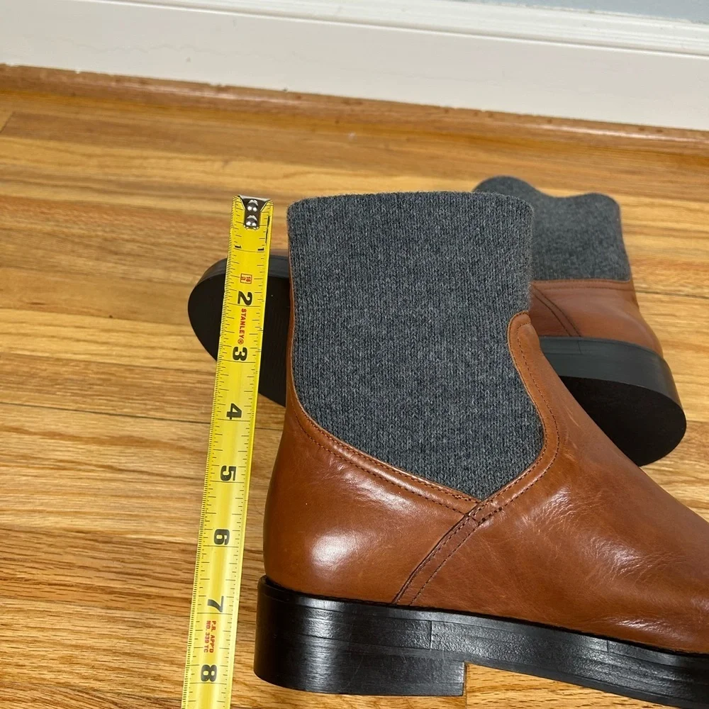 J. Crew Rib Cuff Boots in Italian Leather
